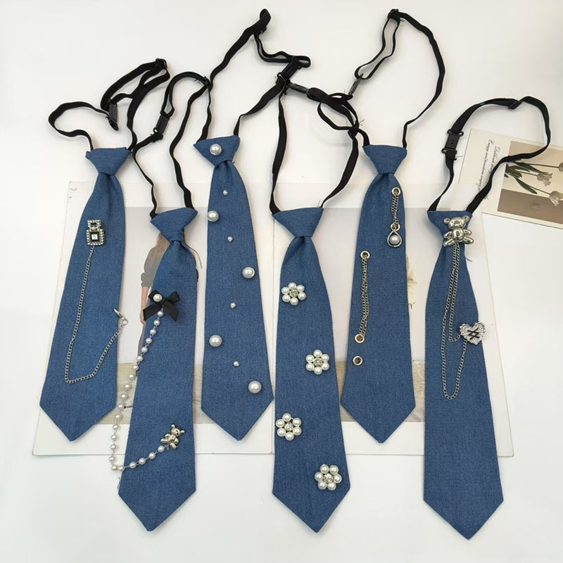 Cowboy Style Blue Necktie JK S - Men Accessories Neck Chain ulasan dan harga