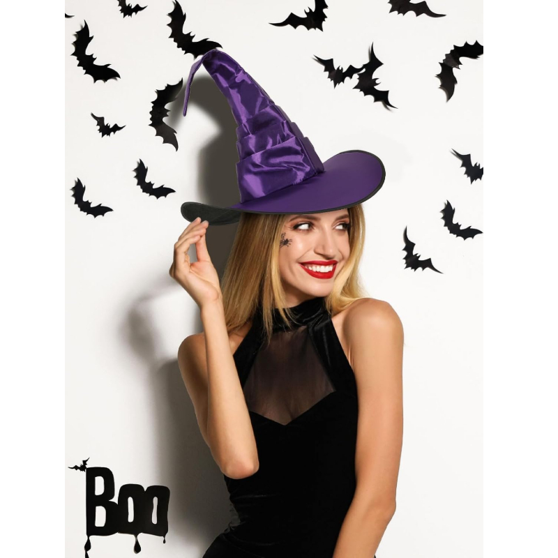 Halloween Witch Hat Costume, B - Men Accessories All ulasan dan harga